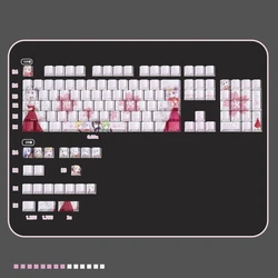 Keycaps PBT Senren Banka Tomotake Yoshino Perfil Cherry MX 125 Teclas
