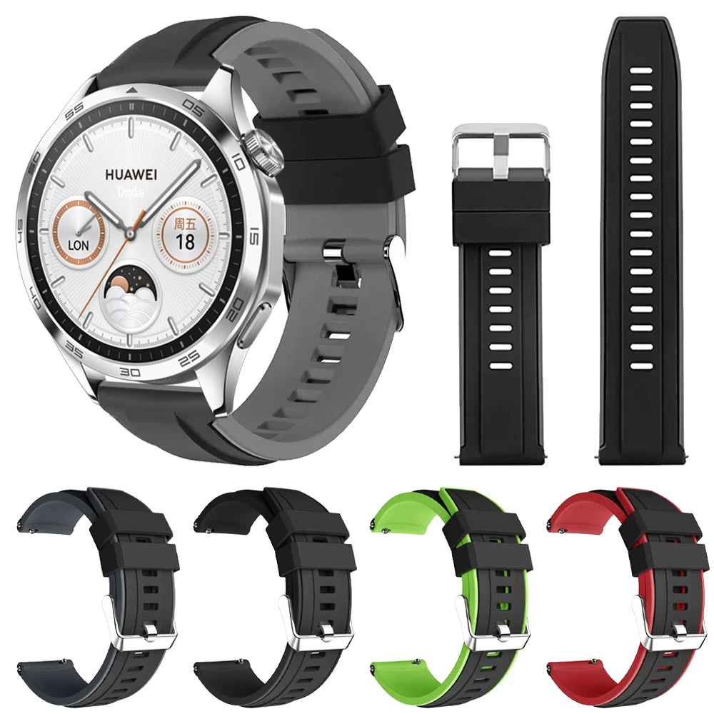 Correa de silicona para reloj HUAWEI, pulsera de repuesto de 22mm, 20mm, 46mm, GT 4 Pro, GT 3 SE 2, 42mm, HONOR Magic WATCH 4 GS 3 Pro ES