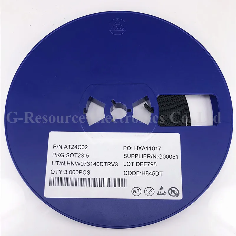 AT24C02 24C02S 24C02 piezas, memoria EEPROM, nuevo y Original, 100 SOT23-5 - imagen 3