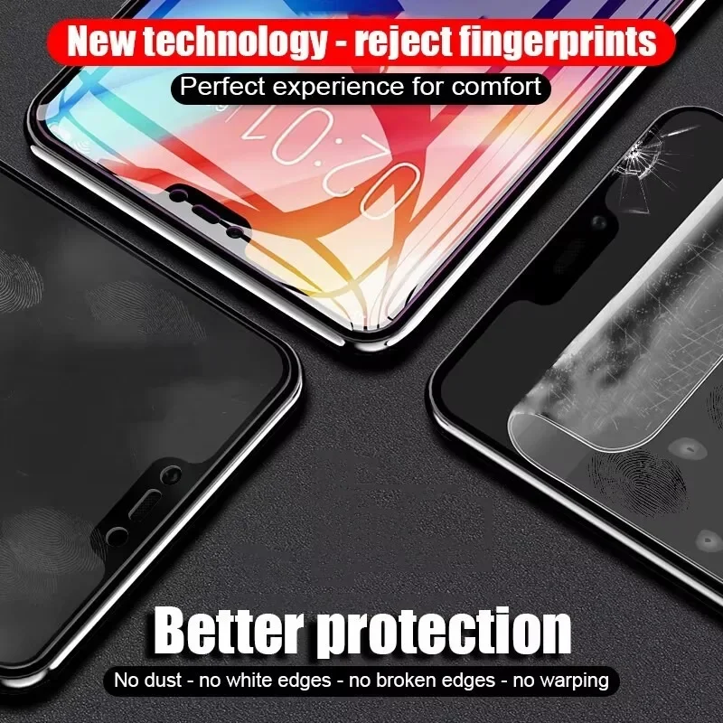 Protector de pantalla de película de vidrio templado de cobertura completa, 2 uds., para Xiaomi Redmi Note 14 13 12 11 Pro 4G 5G Redmi 15C 14C 13C 12C - imagen 2