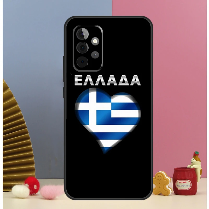 Funda con bandera griega de Grecia para Samsung Galaxy A56 A16 A26 A36 A13 A33 A53 A17 A54 A34 A14 A15 A35 A55 A52 A12 A32 - imagen 5