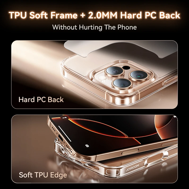 Joyroom para iPhone 17 Pro Max funda esmerilada a prueba de golpes mate funda para iPhone 16 Pro Max cubierta magnética de cargador inalámbrico - imagen 4