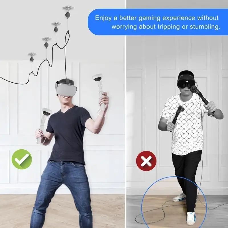 Accesorio retráctil realidad virtual con polea techo del sistema gestión cables R53C - imagen 4