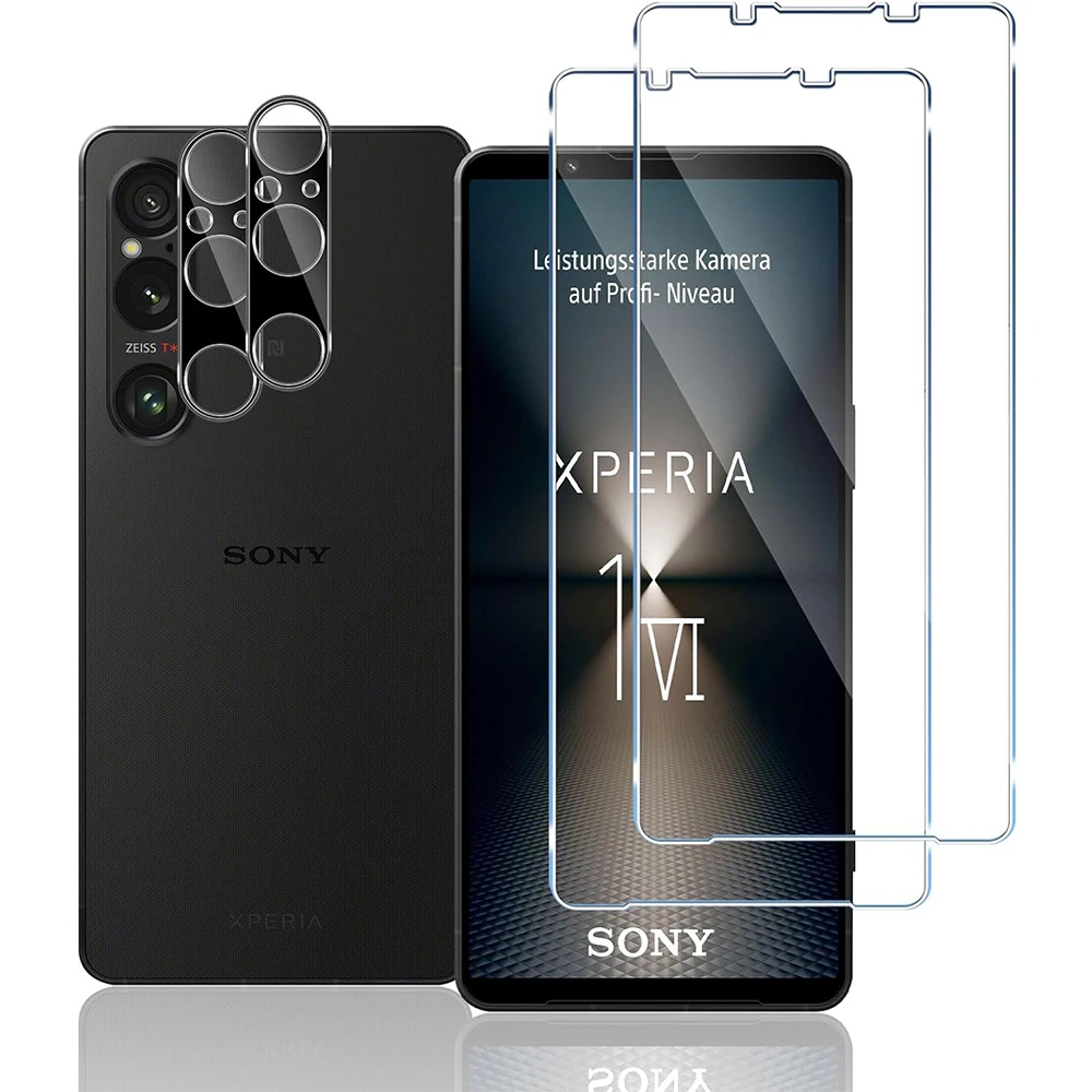 Vidrio Templado 2.5D 9H para Xperia 1 VI, Protector de pantalla, película de lente de cámara para Sony Xperia 1 VI XQ-EC44 2024