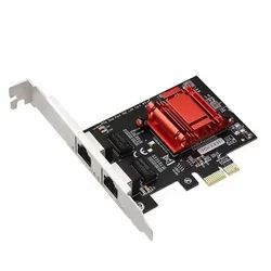 Tarjeta PCIe Gigabit Intel 82576 Doble Puerto RJ45 Ethernet