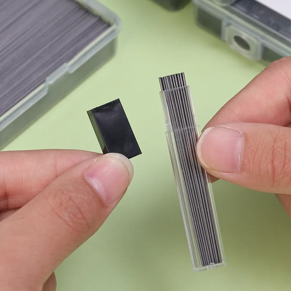 Lápiz mecánico de plomo reemplazable, 12-2000 piezas, 0,5 MM, 0,7 MM, 2B, 60mm de longitud, recambios automáticos, suministros de dibujo de bocetos de arte - imagen 4