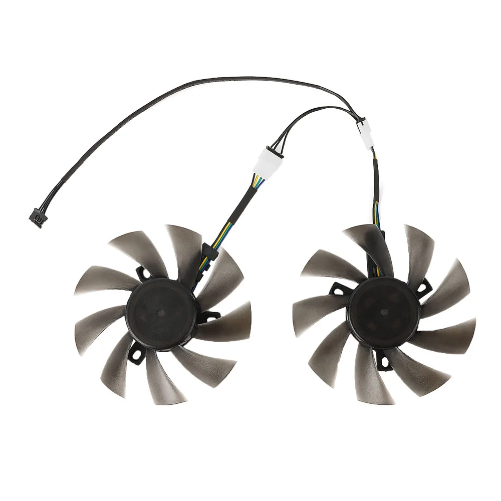 Ventilador de tarjeta de vídeo para Gigabyte GTX 1050 1050Ti 1060 1070 960 RX 470 480 570 580 85MM T129215SU ventilador de refrigeración GPU con rodamiento de bolas de remolque - imagen 2