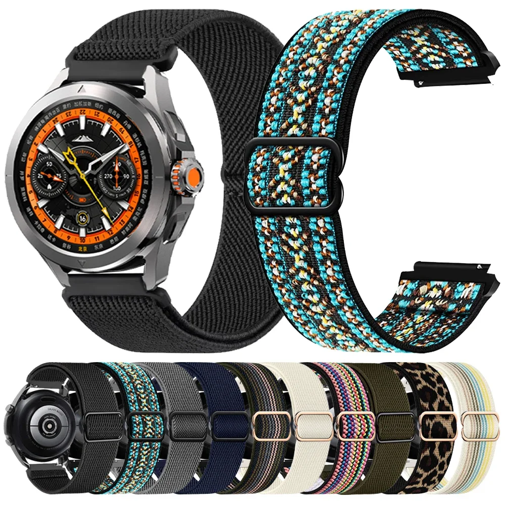Correa elástica de nailon de 20mm y 22mm para Xiaomi Watch S4 S3, pulsera deportiva S2 S1 Pro/Active Color 2 para Amazfit BIP/GTR/GTS