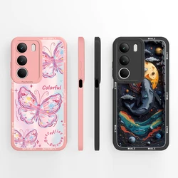Funda Realme C71 4G Silicona Líquida Mariposa Suave Parachoques