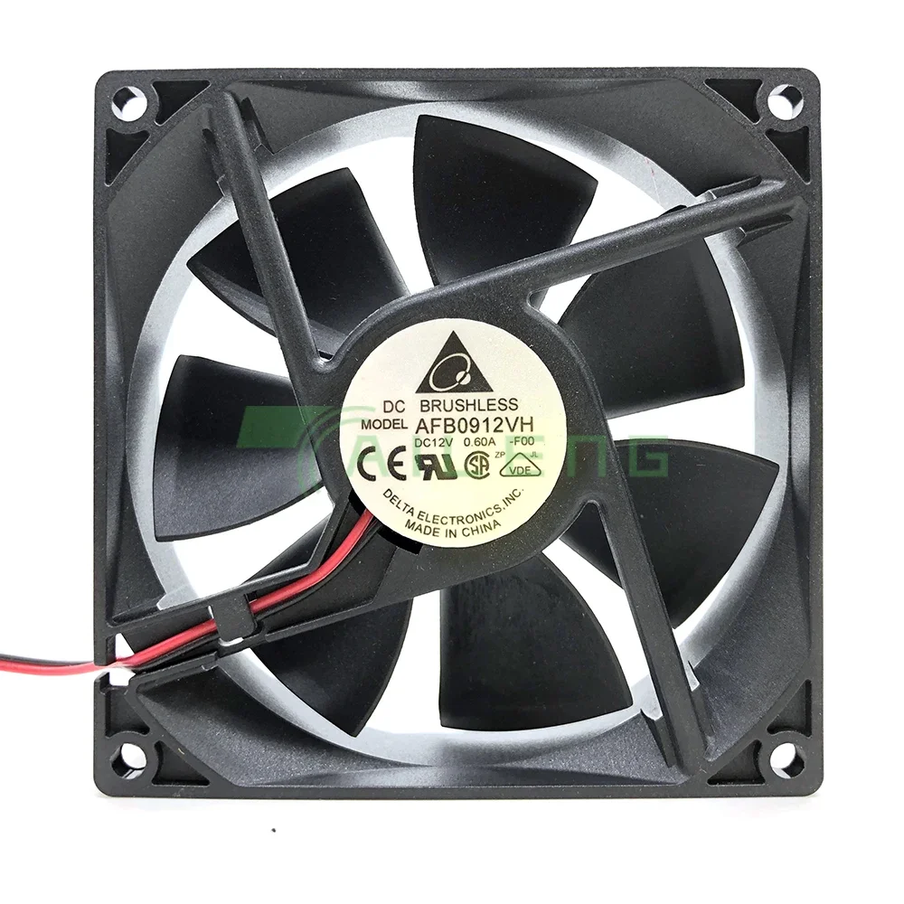 Nuevo AFB0912VH 9025 9cm 90mm ventilador de refrigeración con doble rodamiento de bolas 12V 0.60A capacidad de viento para Delta 90*90*25mm