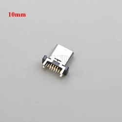 Conector USB-C hembra vertical en ángulo para cable