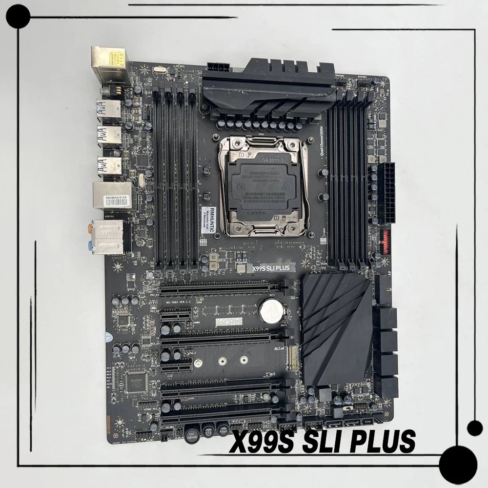 Para Msi LGA2011-3 DDR4 128G M.2 SATA3 USB3.0 PCI-E 3,0 ATX placa base de escritorio X99S SLI PLUS - imagen 2