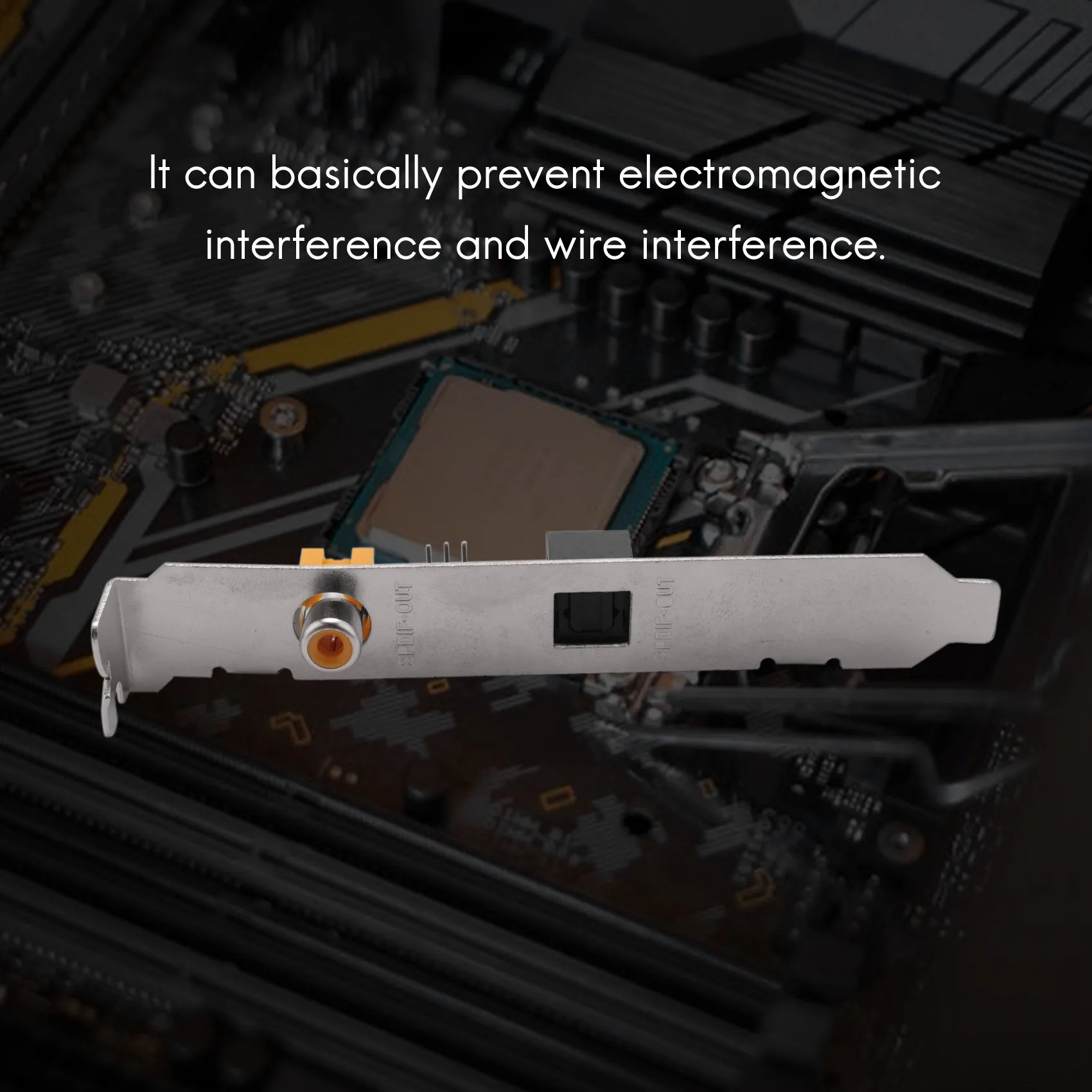 Soporte de Cable de placa de salida óptica y RCA SPDIF salida de Audio Digital para placa madre ASUS Gigabyte MSI - imagen 4