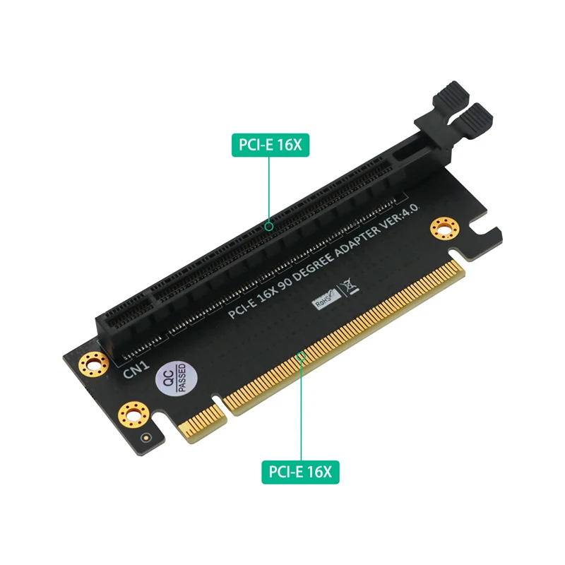 Tarjeta elevadora PCI Express 4,0 16X, ranura PCI-E a PCI-E 16X, conectores de 90 grados, adaptador de conversión PCIE X16 de alta velocidad para servidor 1U 2U - imagen 4