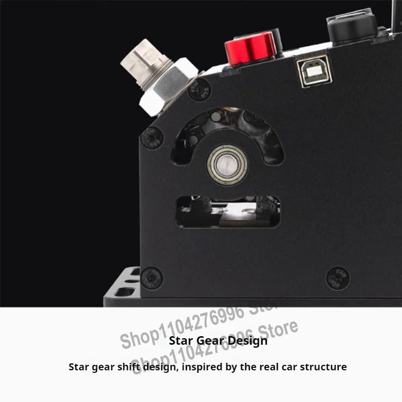 Simulador de carreras Q1, palanca de cambios secuencial, conjunto de engranajes planetarios, 4 PC programables, USB, palanca de cambios secuencial para Simagic - imagen 3