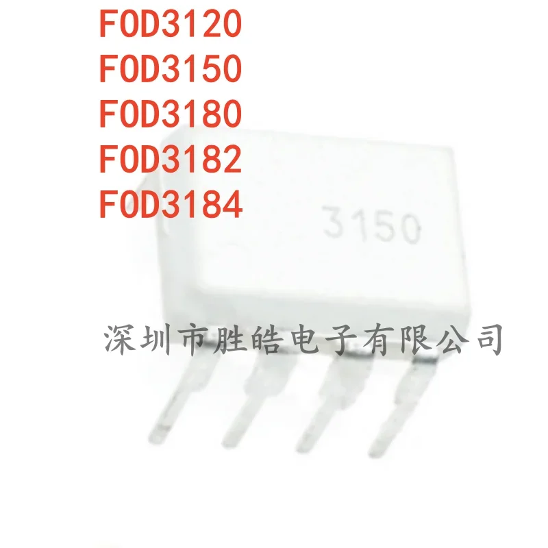 (10 uds) nuevo FOD3120 / FOD3150 / FOD3180 / FOD3182 / FOD3184 directamente en circuito integrado DIP-8