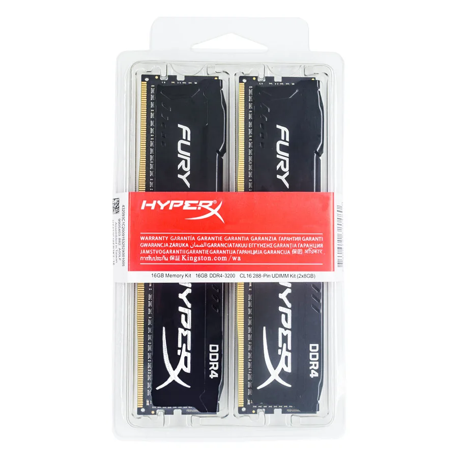 HyperX Fury Memoria DDR4 16GB (2x8GB) 32GB (2x16GB) Kit RAM 3200MHz 2666MHz 2400MHz 2133MHz RAM de escritorio 1,2V DIMM PC-21300 25600 - imagen 2