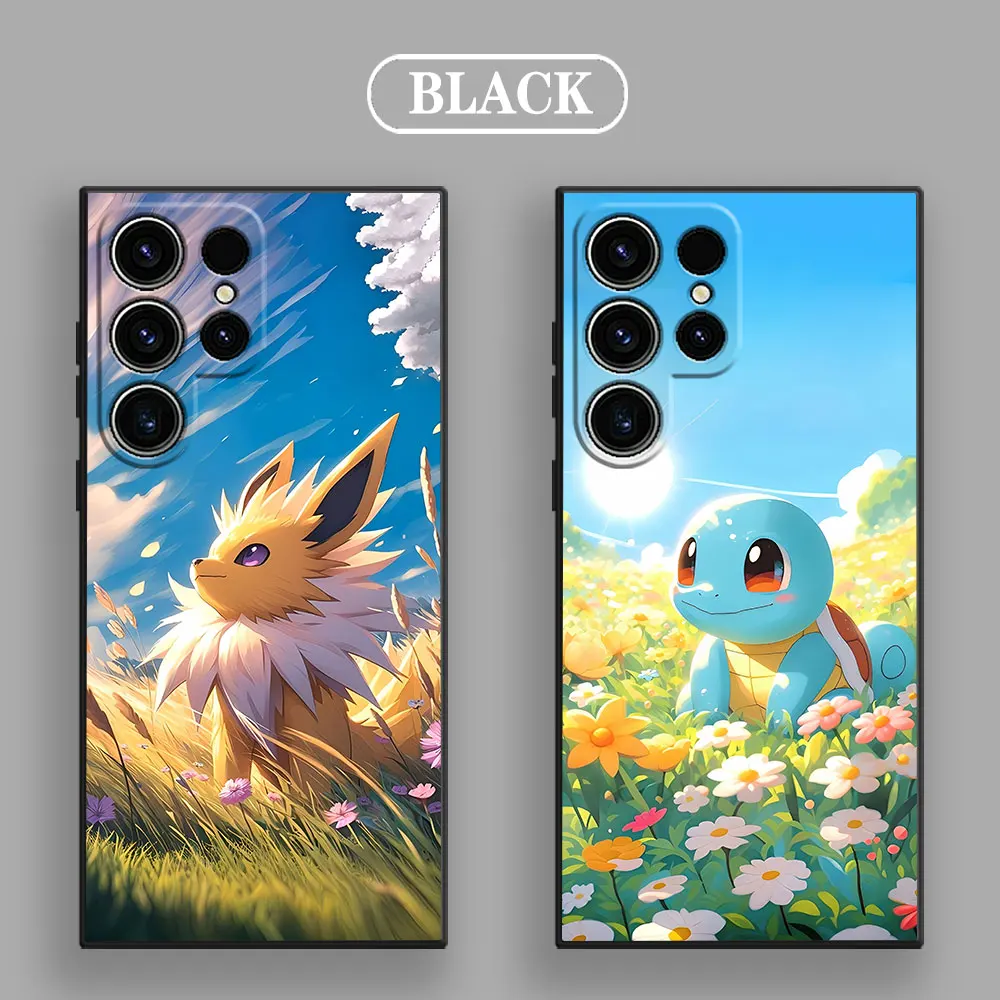 Funda suave de Pikachus Eevee Sunlight Pokemons Anime S25 para Samsung Galaxy S24 S23 S20 S21 FE S22 S25 Ultra 5G S10 Plus - imagen 3