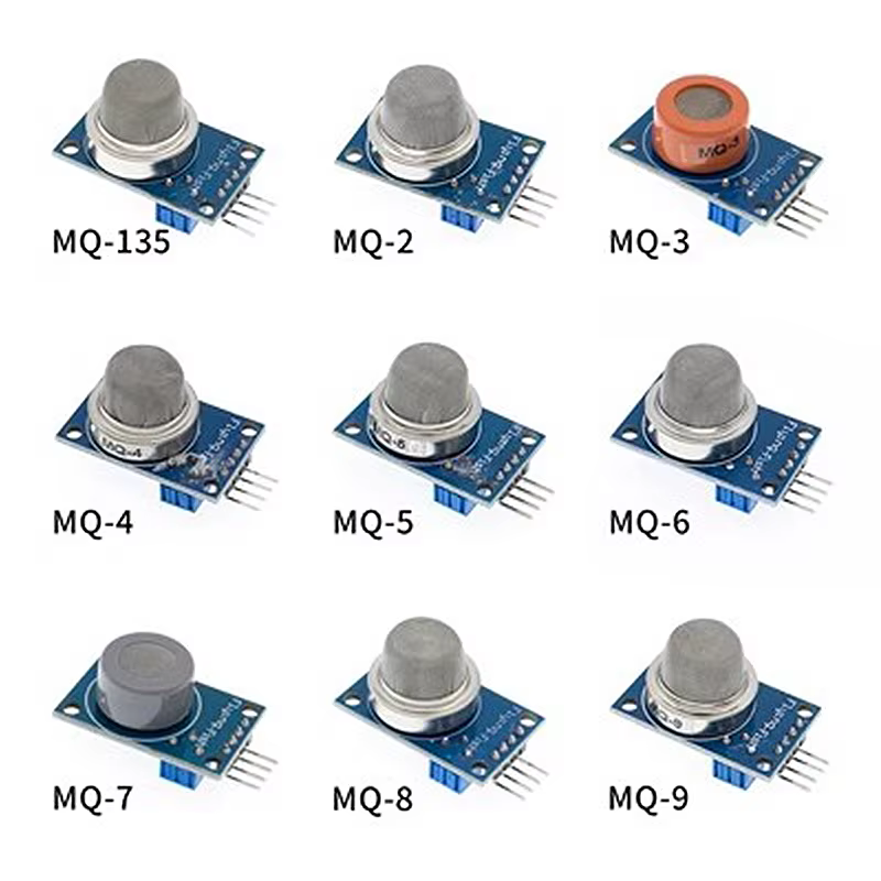 Módulo de Sensor de Gas licuado para Arduino, MQ-2 de MQ-3, MQ-4, MQ-5, MQ-6, MQ-7, detección de humo, metano, Kit de Inicio DIY