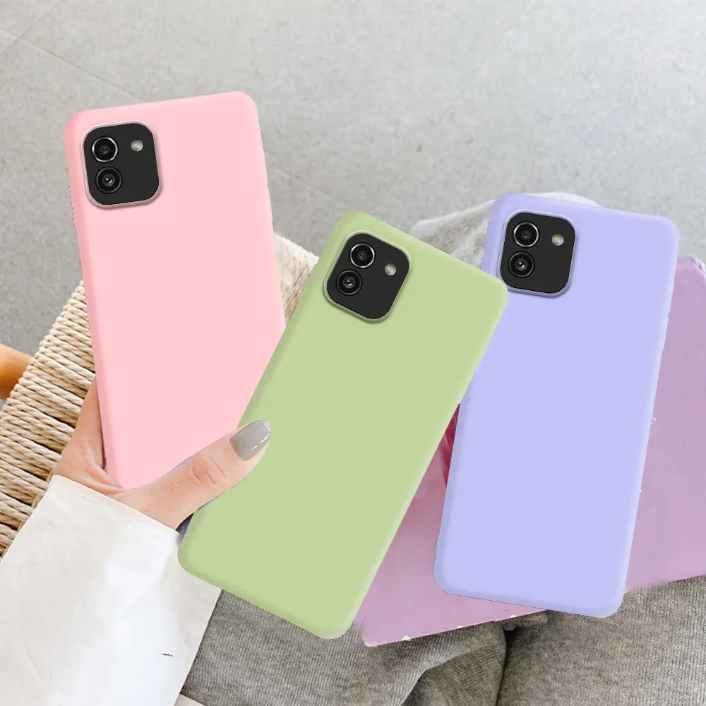 Funda de teléfono suave de silicona líquida para Samsung Galaxy A03 A04 A04S A04E A05 A05S A13 A23 A33 A14 A24 A34 A54 A25 4G 5G Fundas - imagen 4