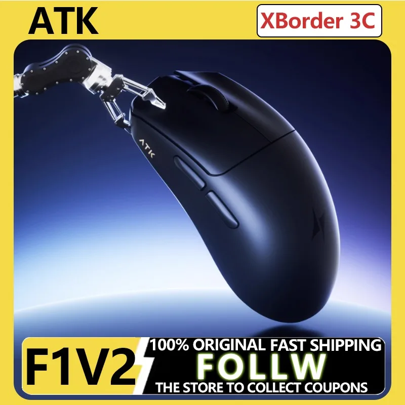 Nuevo ratón inalámbrico ATK Liekong F1 V2 ligero 55g para manos pequeñas y medianas Gaming Office Esports ergonómico 4K receptor PAW3395 - imagen 2