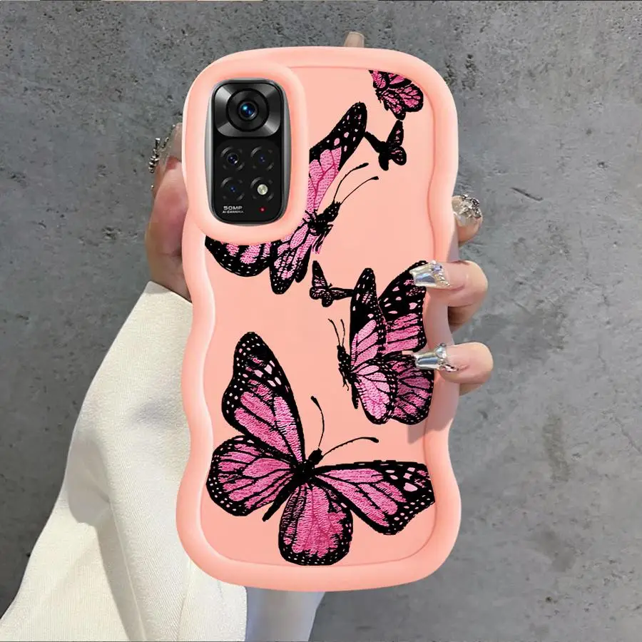 Funda para Xiaomi Redmi 10A A5 14C A1 + A2 Plus 10C 9T 13C 9C A3 12C funda suave para teléfono mariposa de dibujos animados - imagen 2