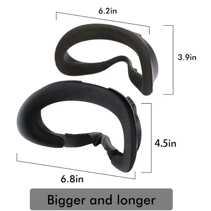 Reemplazo de mascarilla facial suave y transpirable para Oculus Quest 2, soporte de interfaz Facial, almohadilla de espuma 3 en 1 para Quest 2 - imagen 2