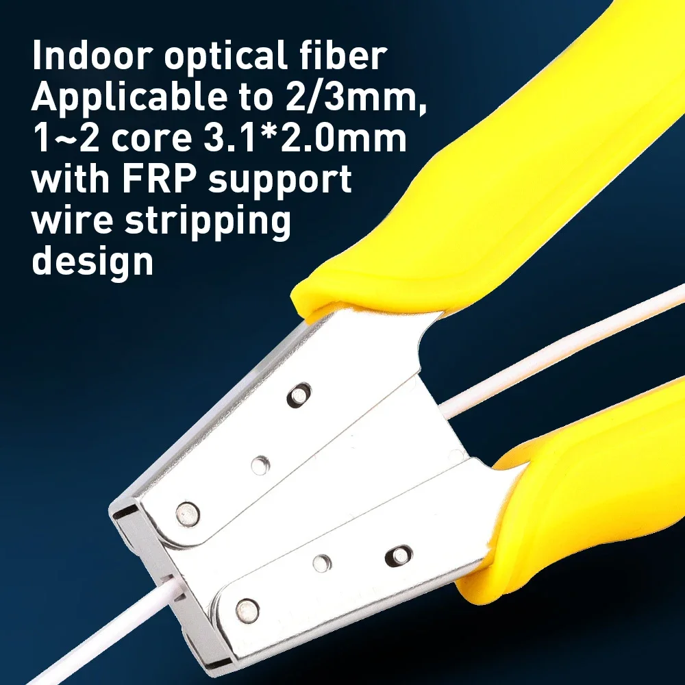 Pelacables de fibra óptica Natalink, herramienta de pelado Miller, alicates de Cable de fibra óptica para pelado de fibra de precisión FTTH - imagen 2