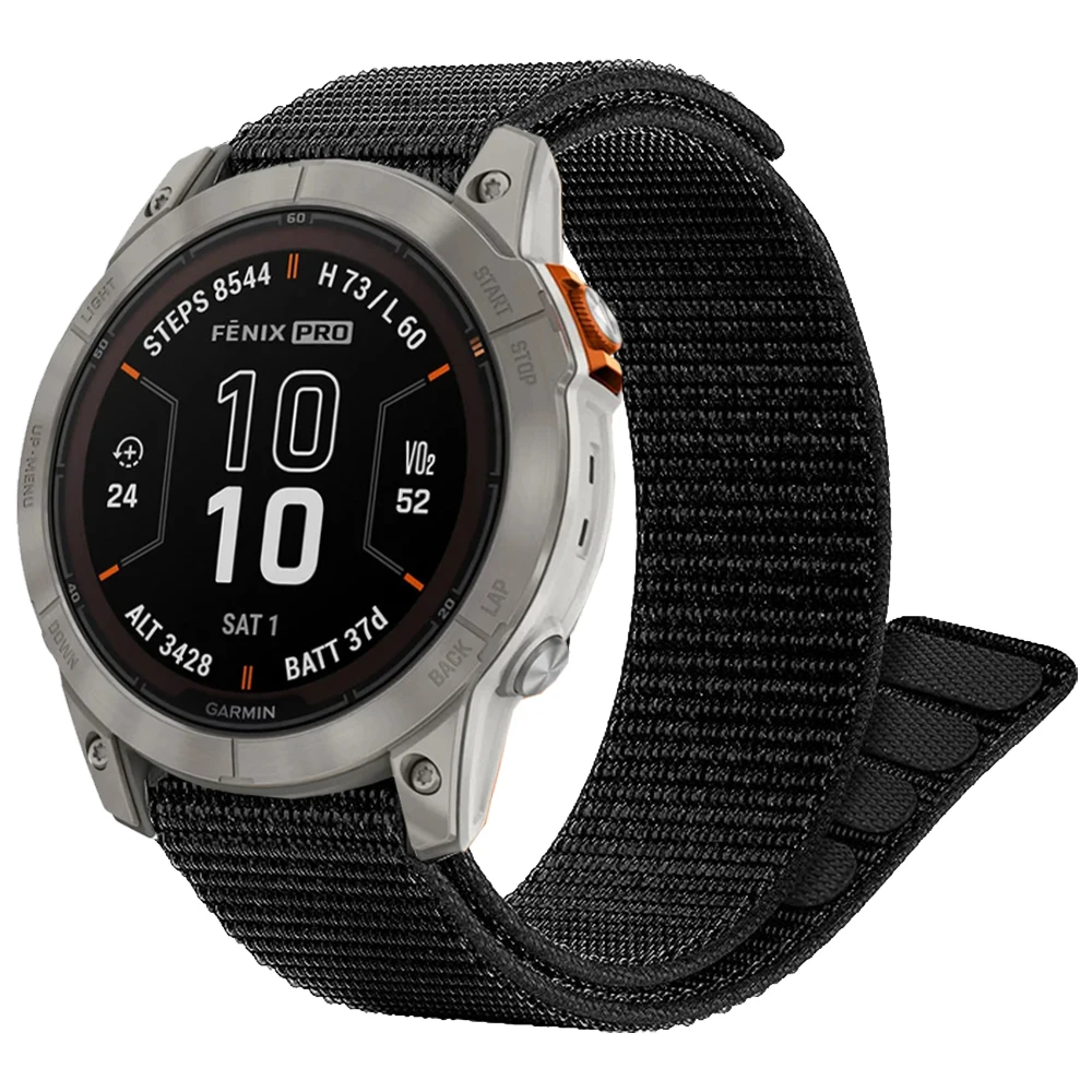 Correa de nailon con gancho de 26mm y 22mm para Garmin Fenix 7 7X Pro 6/Epix Pro Gen 2 47mm 51mm/Enduro/TACTIX/Forerunner 965 955 - imagen 2