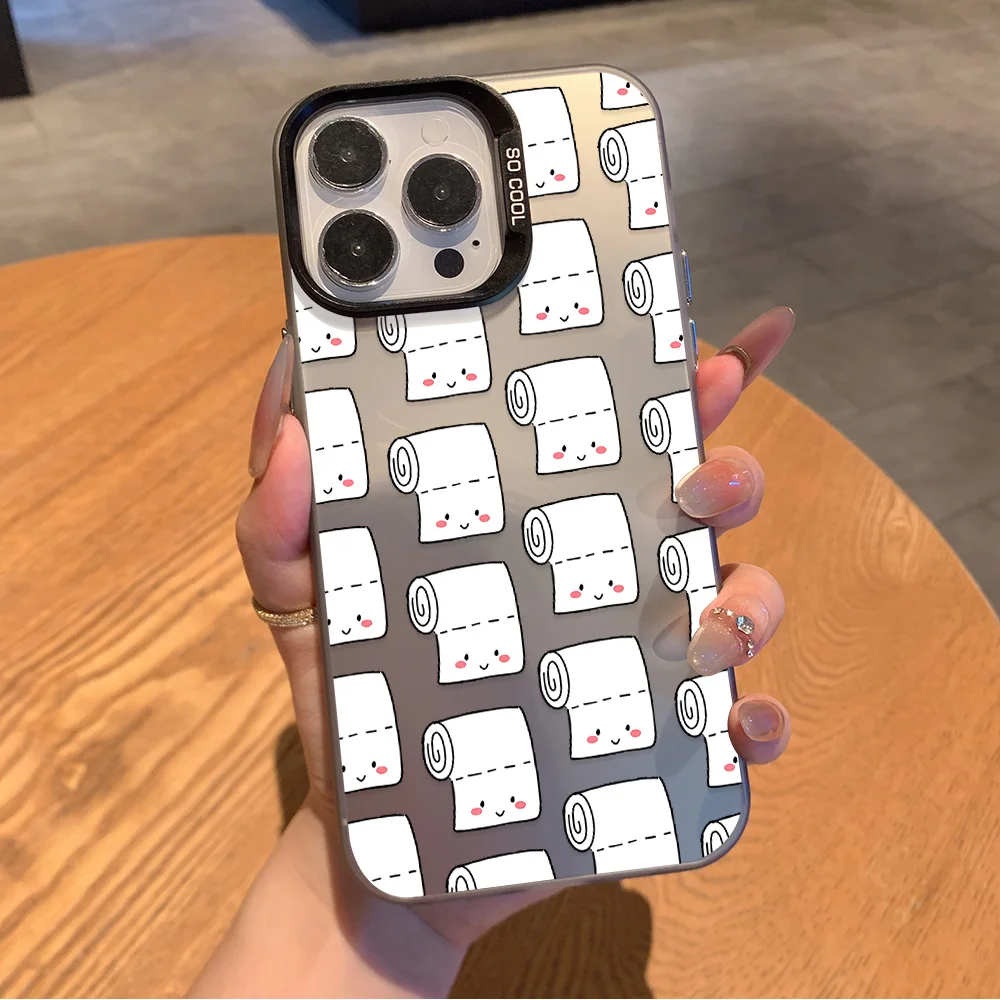 Funda de teléfono con caca de papel higiénico para Xiaomi Redmi Note 7 8 9 9S 10 11 12 13 14 Pro Plus 4G 5G, funda trasera mate anticaída - imagen 5