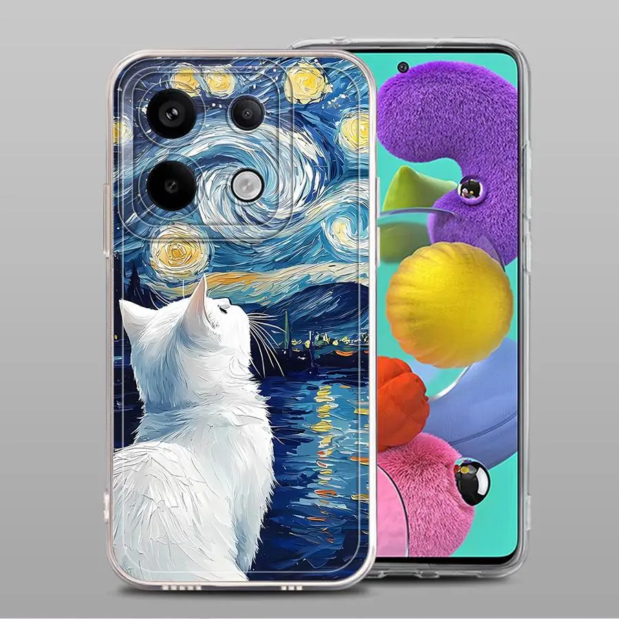Funda para Xiaomi Redmi 13C 14C A5 9C A3x 9A 10C 12C A1 A2+ Funda transparente Van Gogh Art - imagen 4