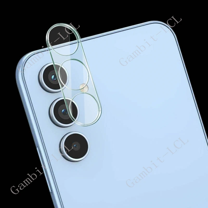 Lente de cámara integral 3D para Samsung Galaxy S24 FE vidrio templado en SamsungGalaxyS24FE S24FE película protectora de pantalla trasera - imagen 2