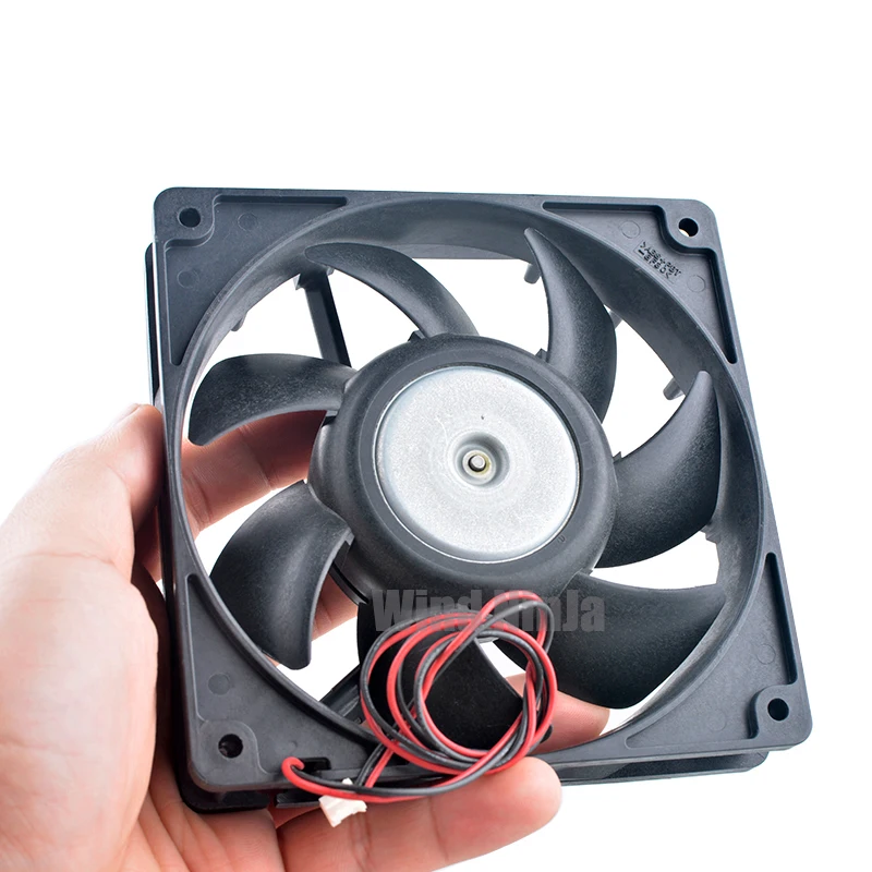 Ventilador de refrigeración de doble rodamiento de bolas para fuente de alimentación, inversor de servidor, 12cm, 120mm, 120x120x25mm, DC24V, 0.21A, 2 pines, 4100rpm, 9G1224E405 - imagen 5