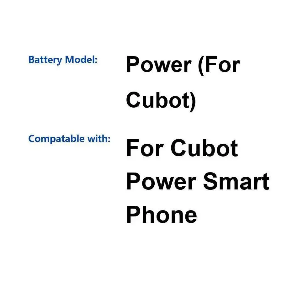 Fuente de alimentación confiable de la batería del teléfono móvil para Cubot Smart 6000Mah
