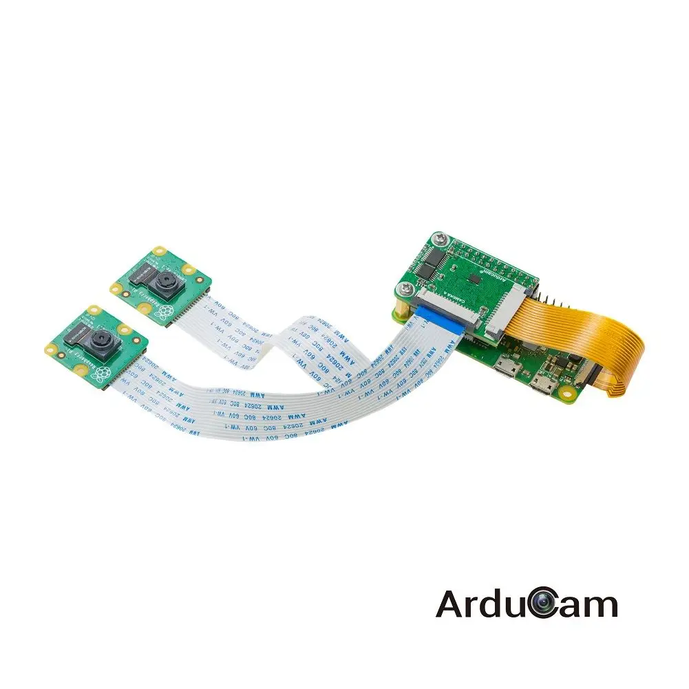 Arducam-Adaptador de cámara múltiple, módulo estéreo Doubleplexer V2 para Raspberry Pi CameraV3, Raspberry Pi Zero, Pi4/3B +/3 - imagen 5