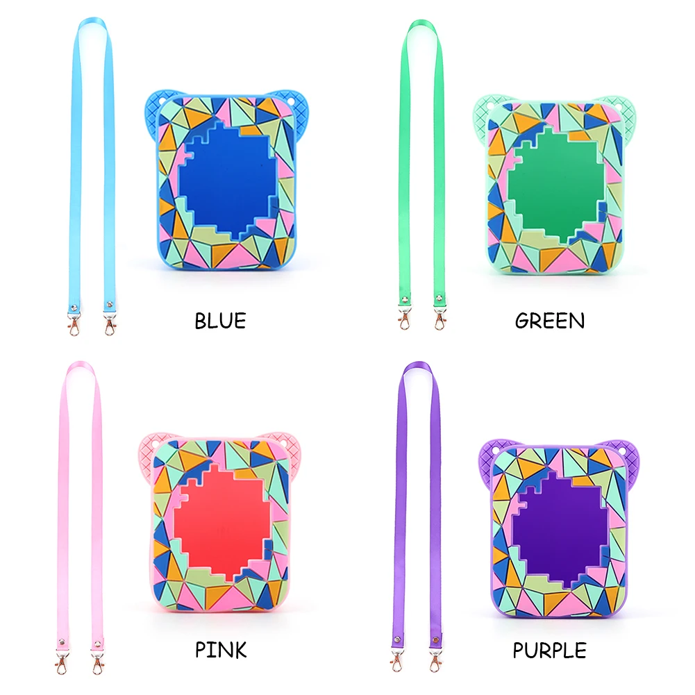 Funda de transporte de silicona con dibujos animados en 3D para Bitzee, juguete interactivo, funda protectora lavable Digital para mascotas, a prueba de golpes con cordón - imagen 2