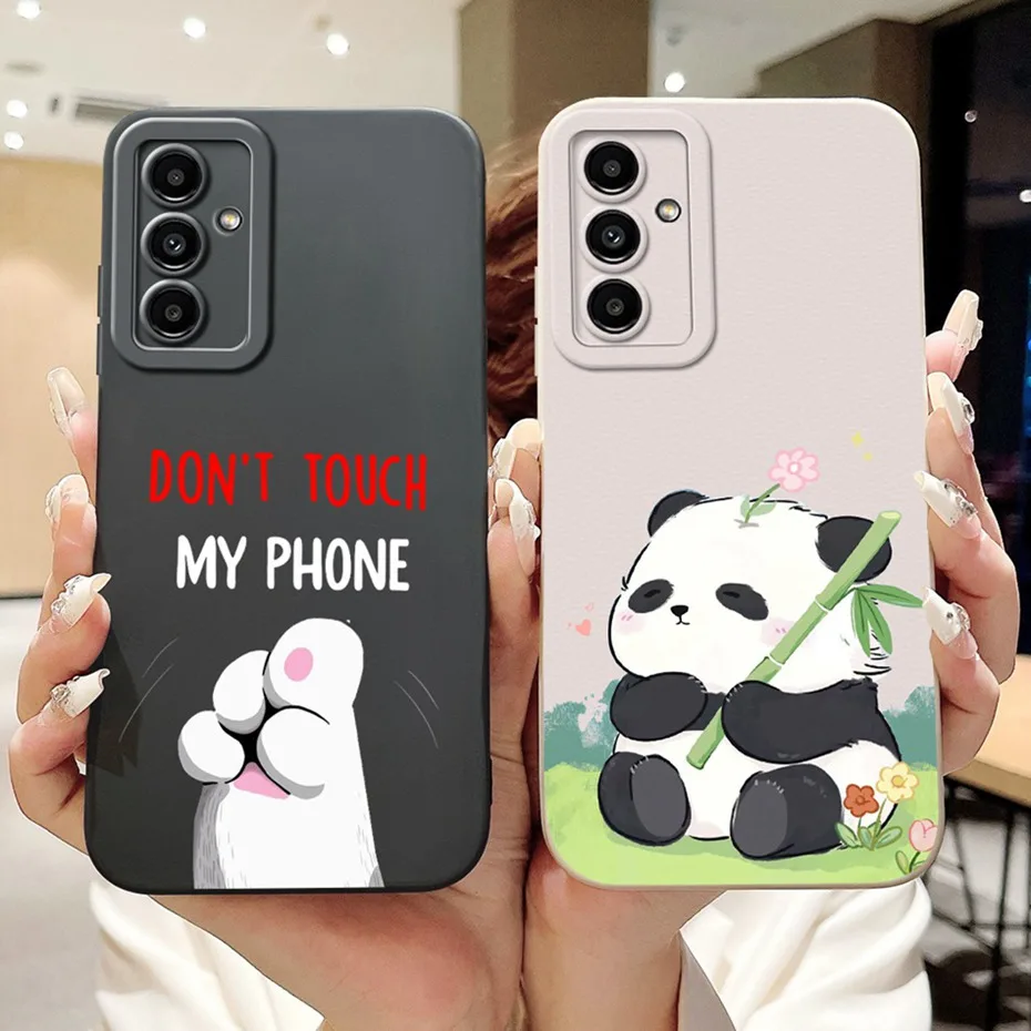 Funda protectora de lente para Samsung Galaxy F15 M15 5G, funda trasera de silicona suave con dibujos animados bonitos para Samsung M15 F15, fundas para teléfono