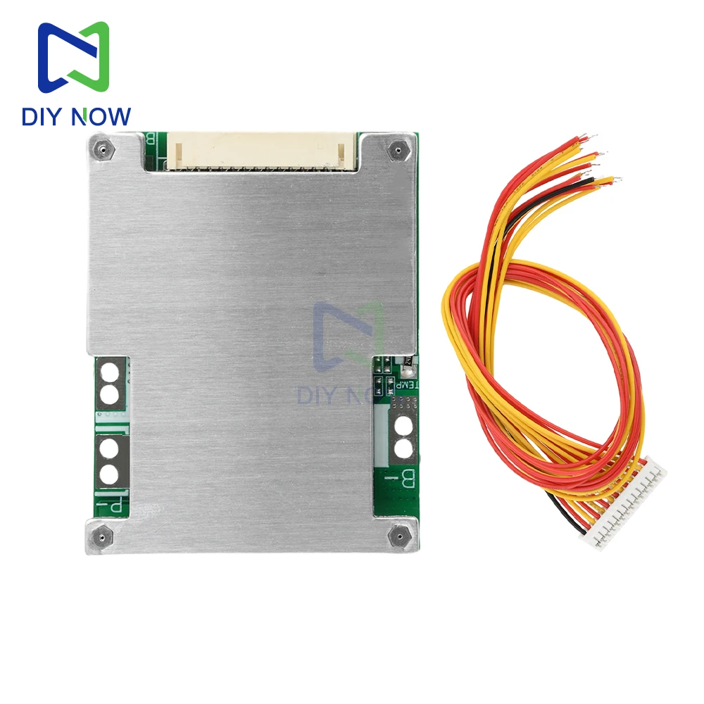 Placa de protección BMS 13S 50A/60A 10S 30A mismo puerto dividido con tablero de protección de batería de litio de vehículo eléctrico equilibrado