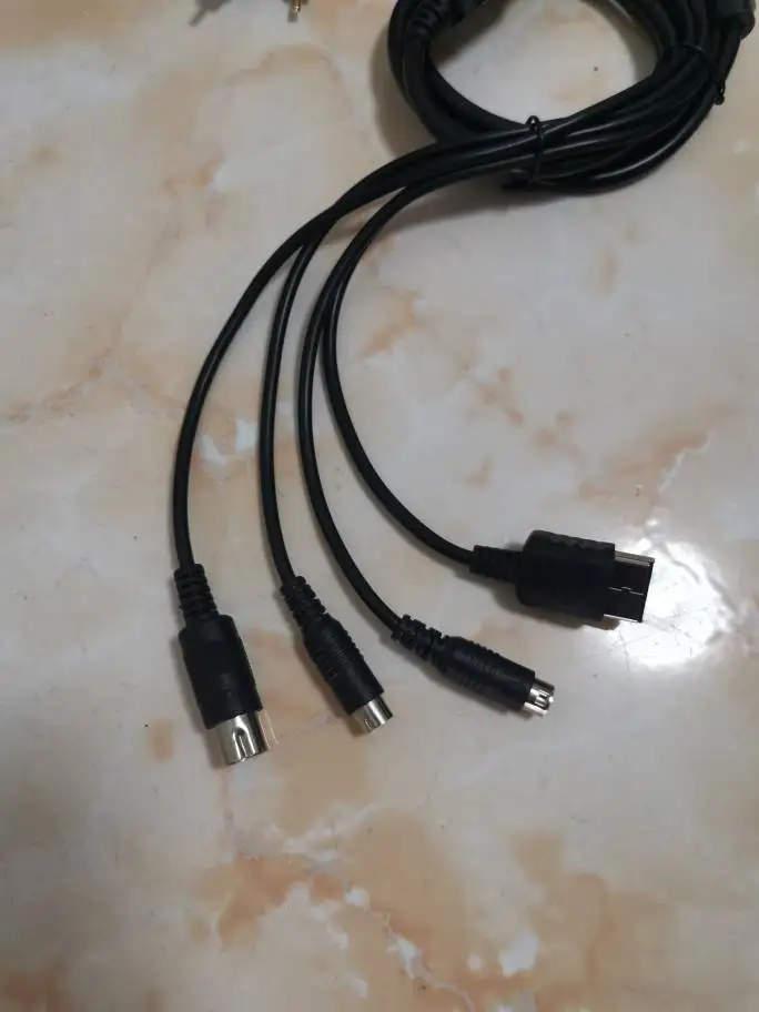 Cable compuesto 4 en 1 para MD1 2 para consola Saturn SS dreamcast DC, Cable de vídeo RCA para Sony PVM BVM NEC XM, sin componentes - imagen 3