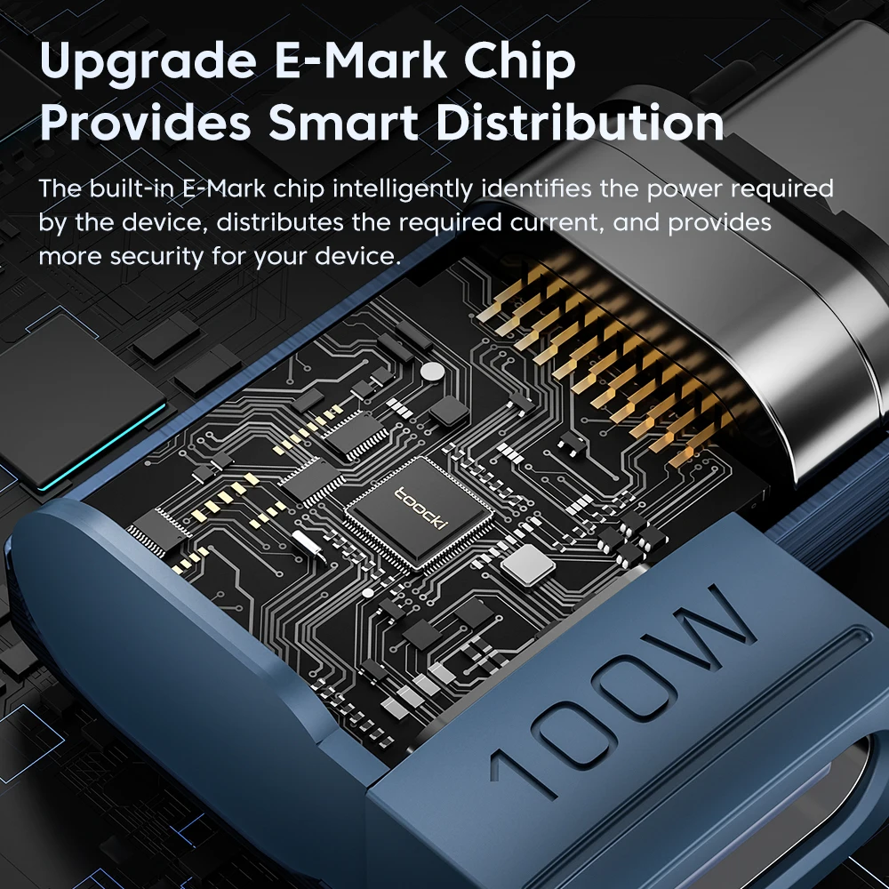 Toocki USB3.0 USB C a tipo C adaptador magnético OTG PD 100W carga rápida 5Gbps convertidor OTG de datos para Macbook iPhone 15 - imagen 5