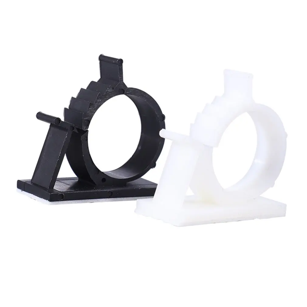 Organizador de cables, Clips de Cable autoadhesivo, abrazadera de gestión de cables de mesa, soporte de Cable ajustable para coche, PC, TV, bobinadora de cables de carga - imagen 2