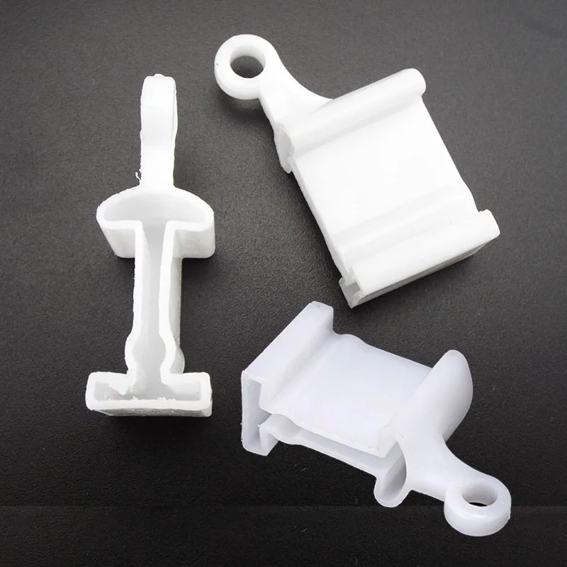 10x polea para corredor de cortina, tornillos de Metal, soporte de montaje lateral, tapa de extremo de riel de sujeción superior fija, accesorios de riel de sellado m20 - imagen 5