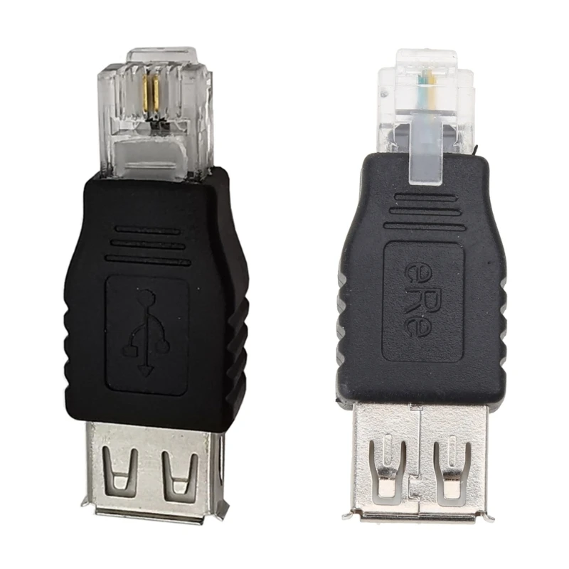 Adaptador USB A macho A RJ11, conector 6P2C, transferencia USB, enchufe de red LAN, convertidor Ethernet Lan - imagen 4