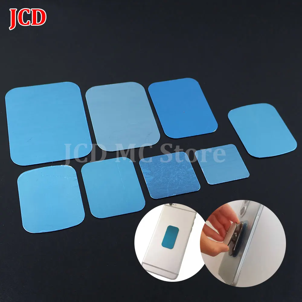 10 Uds placa de Metal pegatina disco hoja de hierro para imán soporte para teléfono móvil soporte magnético para coche para Iphone Xiaomi Huawei Samsung - imagen 2