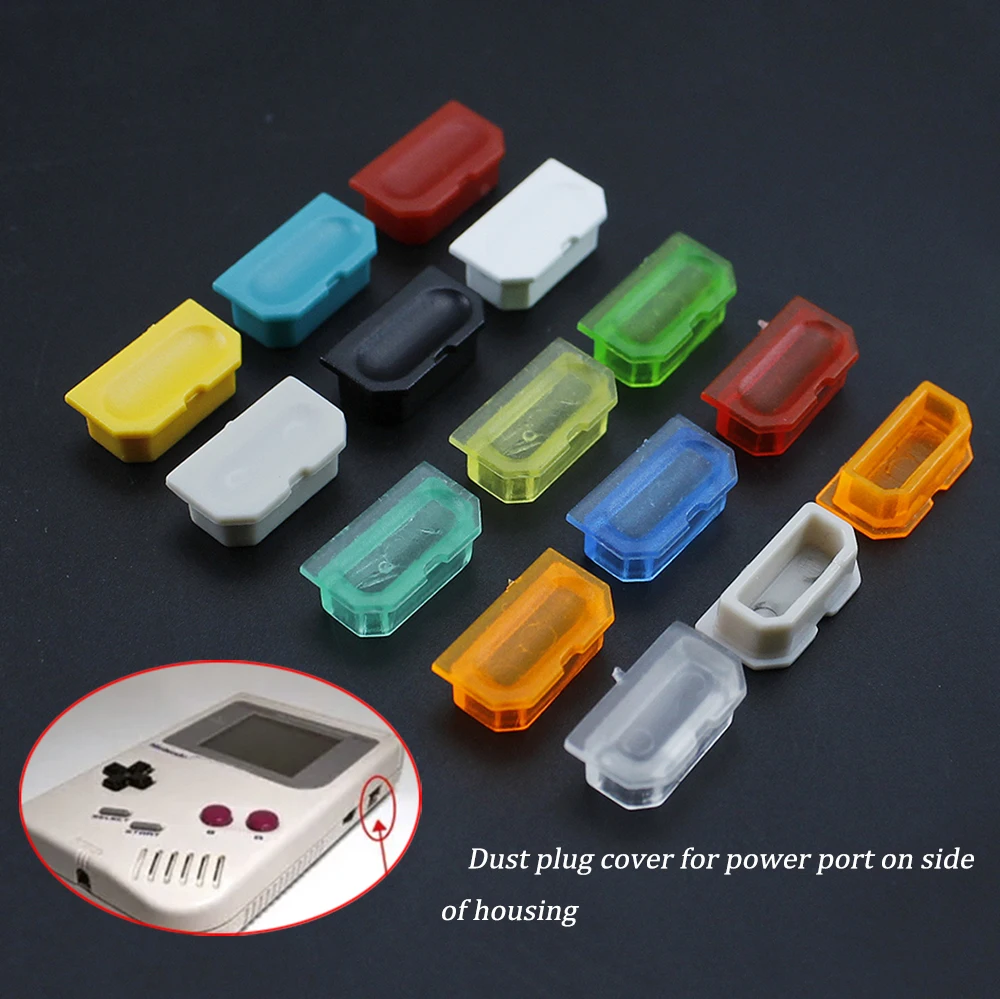 Cubierta antipolvo para consola de juegos Gameboy GB, 4 piezas, enchufe antipolvo, puerto de alimentación DMG 001, pieza de repuesto - imagen 2