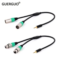Guguo Cable 3.5mm a XLR Macho/Hembra Estéreo Multicolor