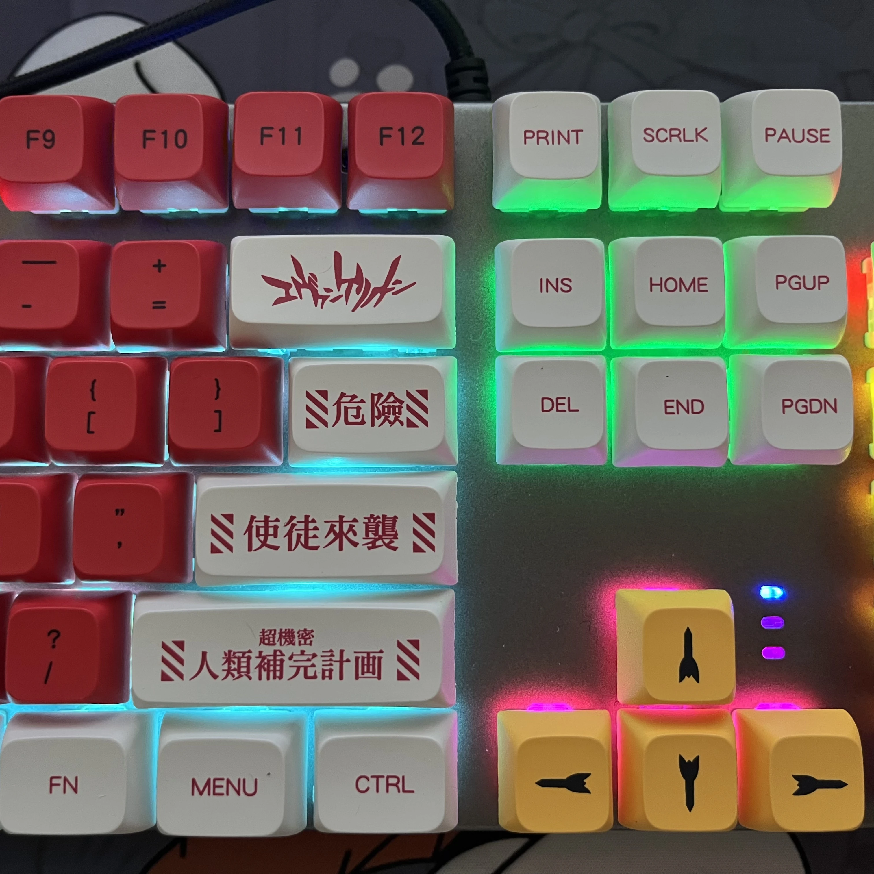 Teclas EVA 02 de 138 teclas, máquina de sublimación PBT, perfil QX1, altura XDA, tapa de bola DIY, tapa de teclado mecánico - imagen 3