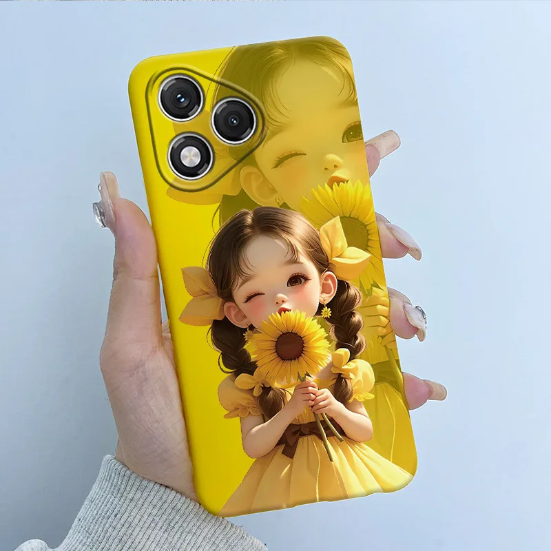 Para Honor 400 Lite funda colorida flor lindo Labubu divertido dibujos animados silicona suave contraportada para Honor 400Lite ABR-NX1 funda de teléfono - imagen 5