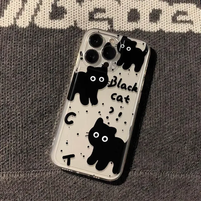 Funda de gato bonito de dibujos animados para Samsung Galaxy S25 Ultra 5G S24 S22 S23 Plus Ultra S20 S21 FE A16 A54 A55 A35 A34 A53 A14 A32 - imagen 5