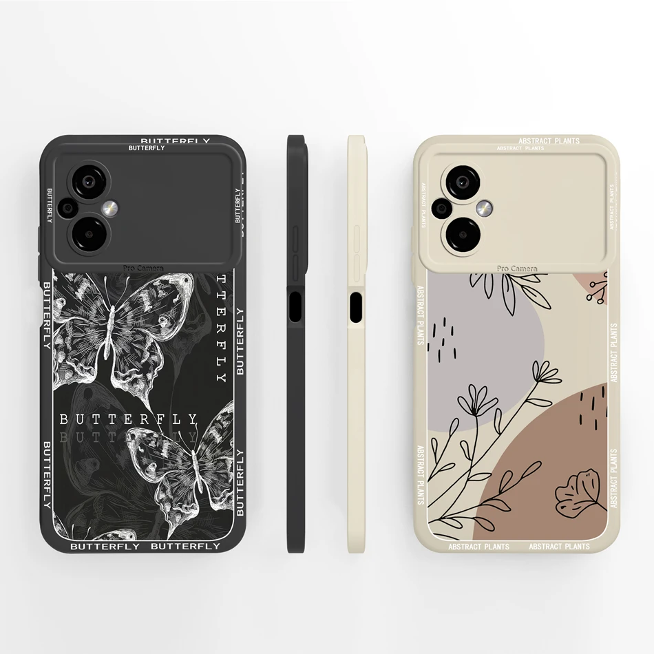 Para Poco M5 M5S Funda diseño lindo protección de cámara contraportada para Xiaomi Poco M 5 M5S Funda cubiertas de teléfono de silicona líquida suave - imagen 2